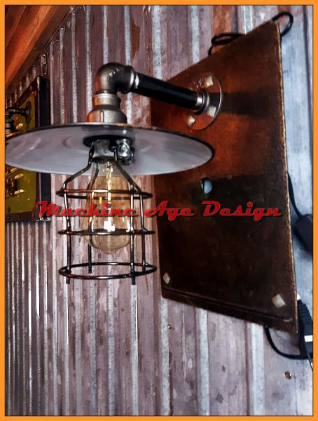 Loft fali lámpa , machine age , steampunk style