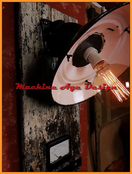 műszeres fali lámpa steampunk , machine age
