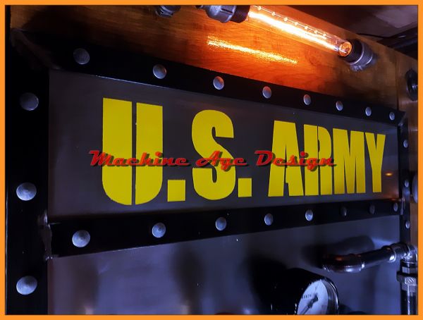 U.S.ARMY dohányzóasztal , military , steampunk